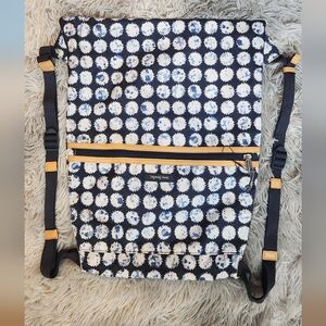 Vera Bradley Navy and White Dot Backpack